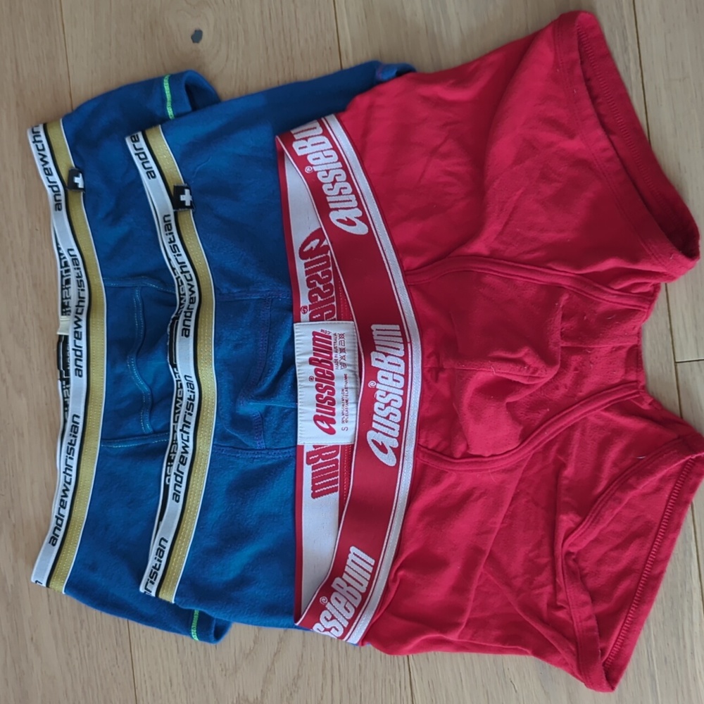 Men's Andrew Christian and aussiebum boxer briefs